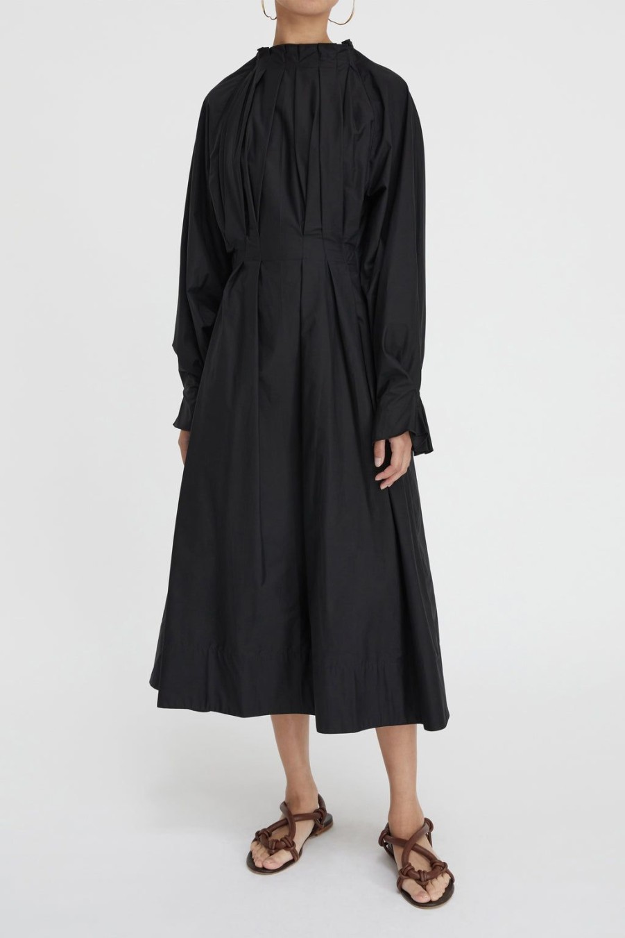 Lee Mathews Tate Ls Midi Dress