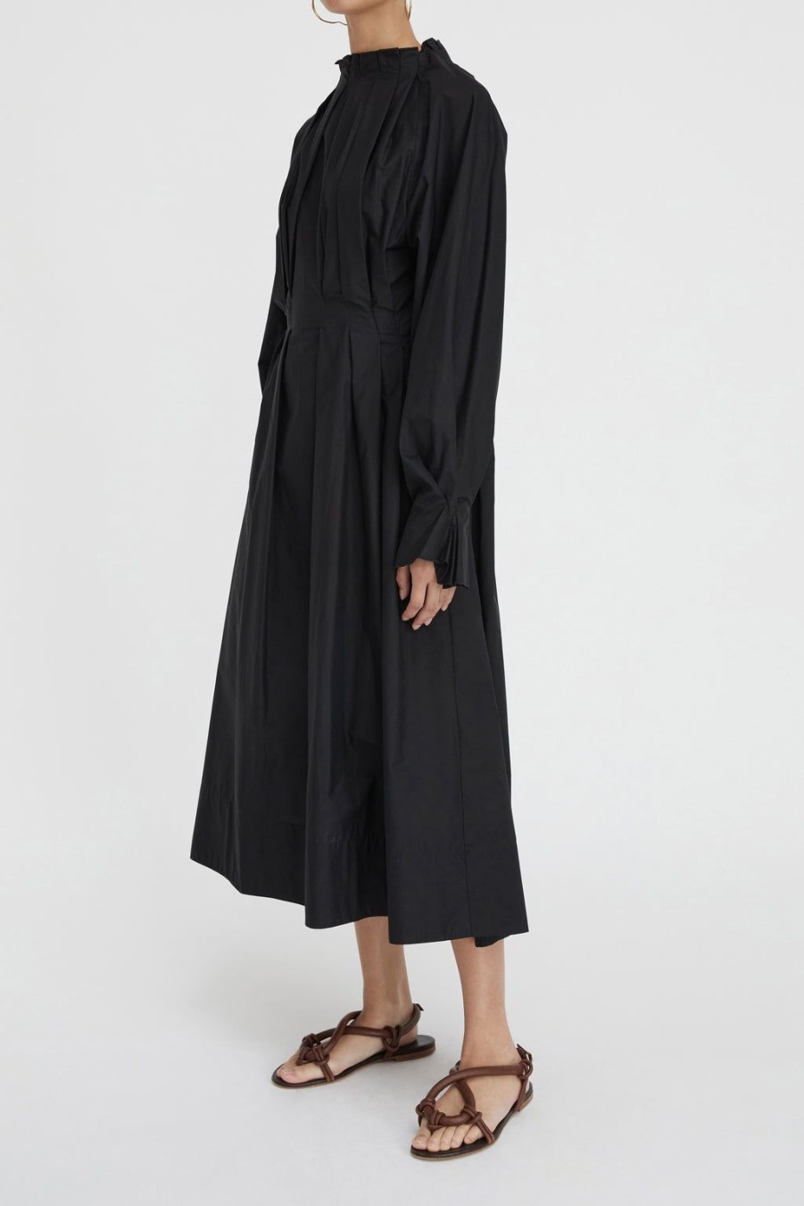 Lee Mathews Tate Ls Midi Dress