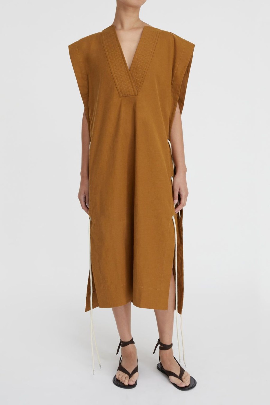 Lee Mathews Riley V-Neck Dress