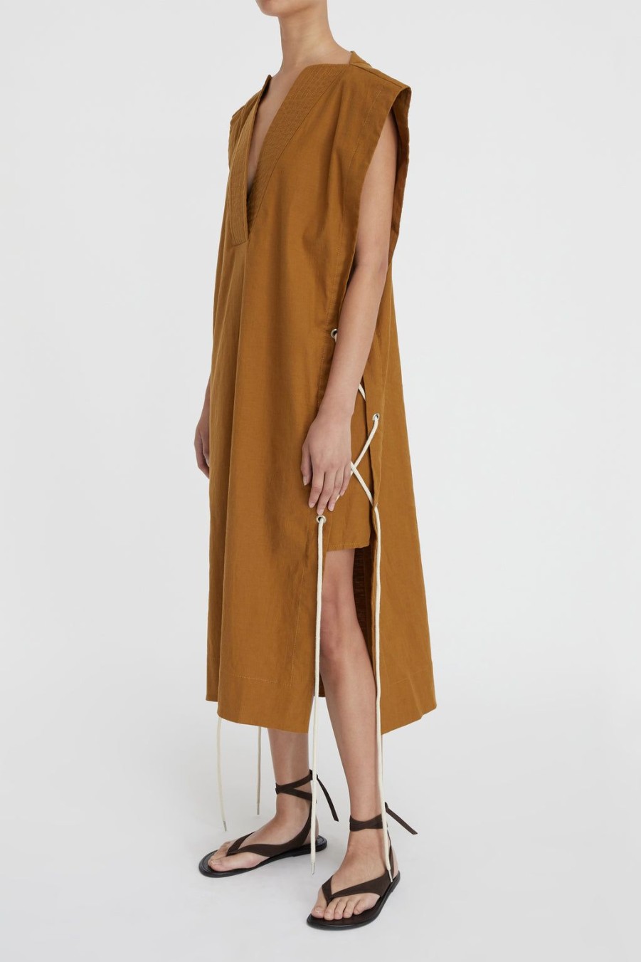 Lee Mathews Riley V-Neck Dress