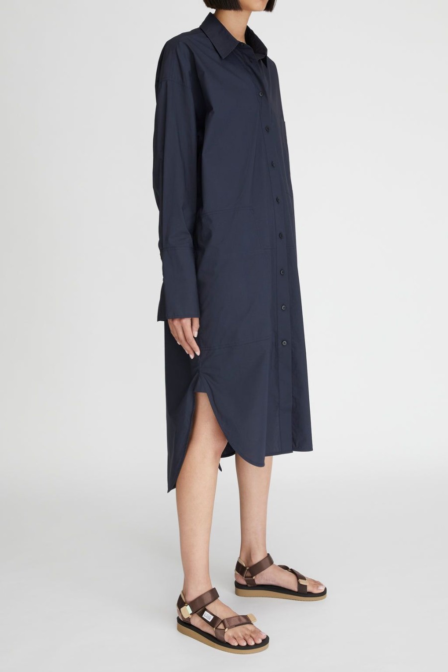 Lee Mathews Lm Poplin Ls Shirt Dress