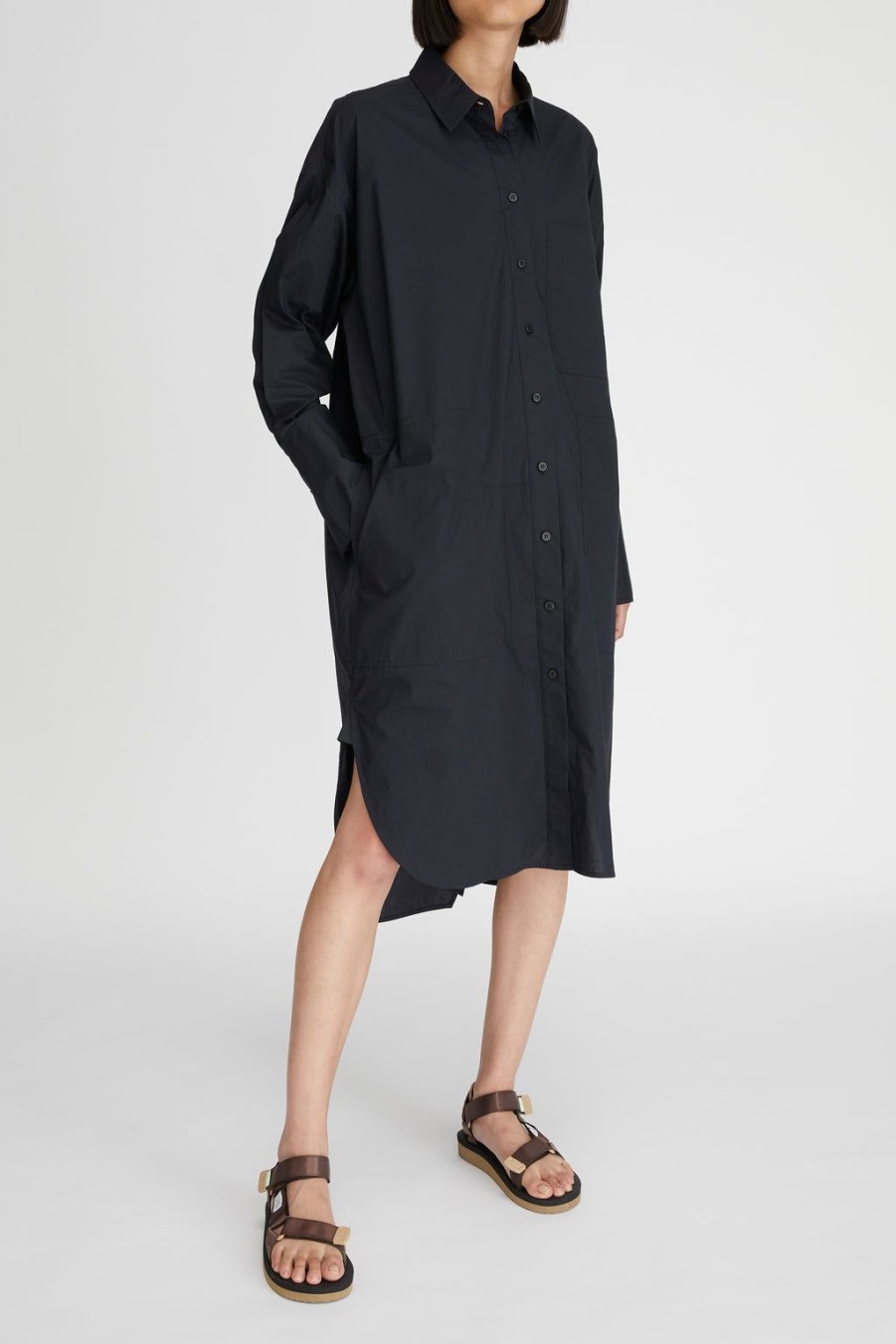 Lee Mathews Lm Poplin Ls Shirt Dress