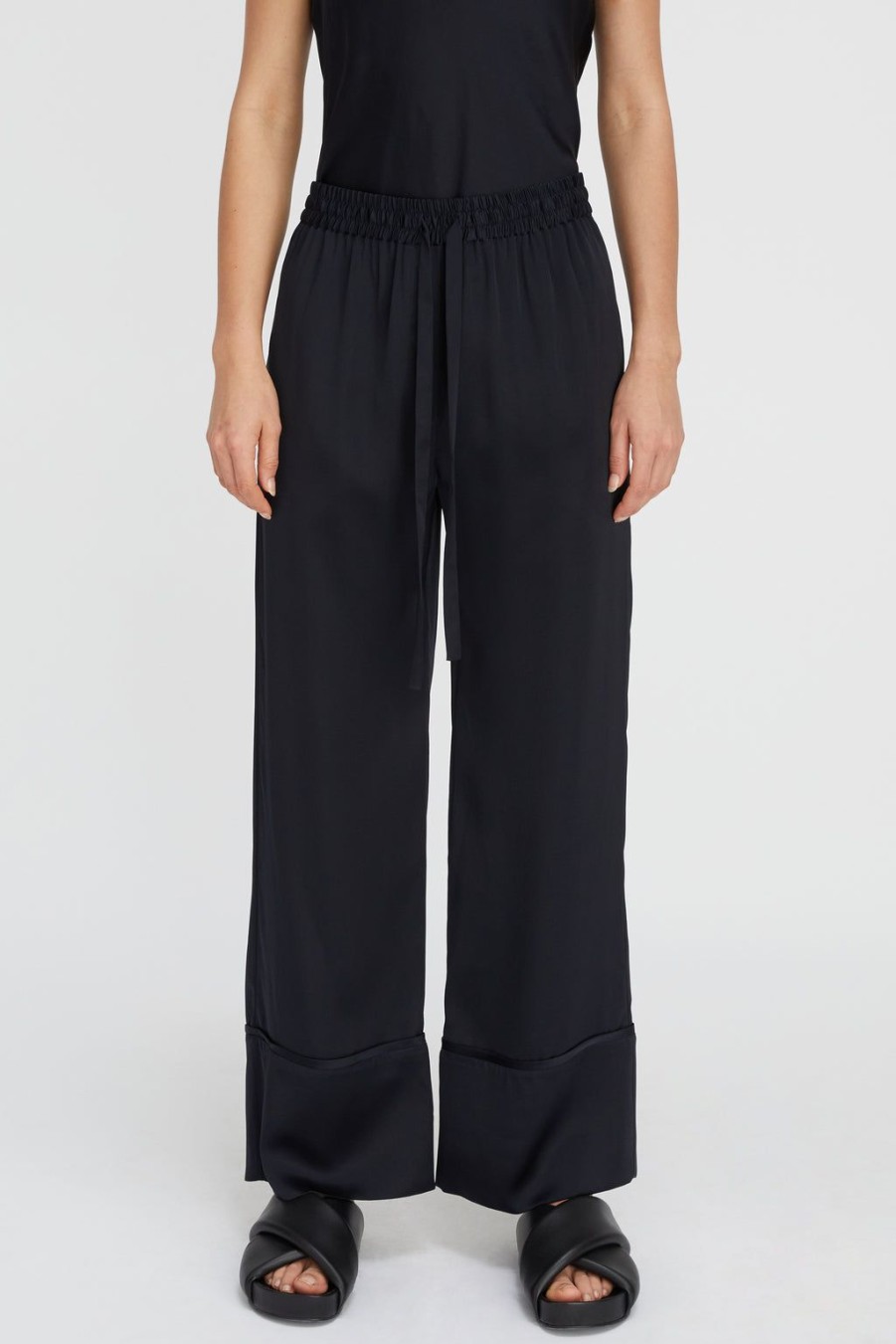 Lee Mathews Stella Silk Satin Pant