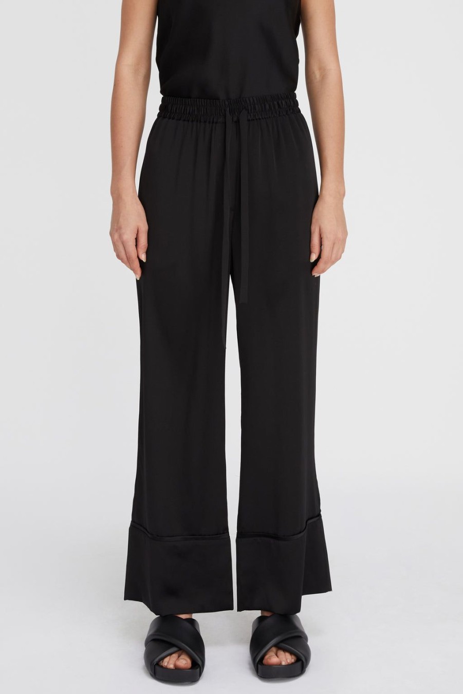 Lee Mathews Stella Silk Satin Pant